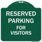 Signmission Reserved Parking For Visitors Heavy-Gauge Aluminum Architectural Sign, 18" x 18", GW-1818-9759 A-DES-GW-1818-9759 - alternate 1